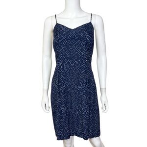 Jonathan Martin VTG Polka Dot Dress in Navy - sz 13/14